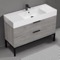 Modern Bathroom Vanity, Floor Standing, 48